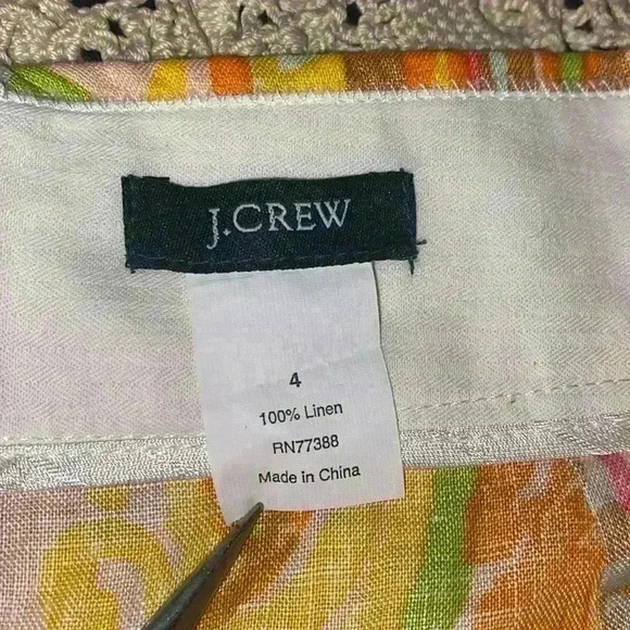 J Crew 100% linen pencil skirt - Picture 3 of 7